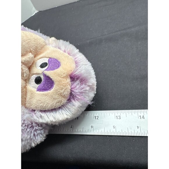 Nanco "Kiss Me!" Hanging Plush Monkey Toy 12" Purple & Cream - Picture 8 of 8